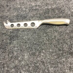 BergHOFF Stainless Steel Soft Cheese Knife Serrated 4.5 Inch Blade Forked Tip